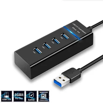 מהירות גבוהה רכזת USB USB 3.0 5Gbps 3 0 4 יציאות עבור מחשב PC תחנת עגינה מתאם מפצל עבור כוננים קשיחים מקלדת ועכבר