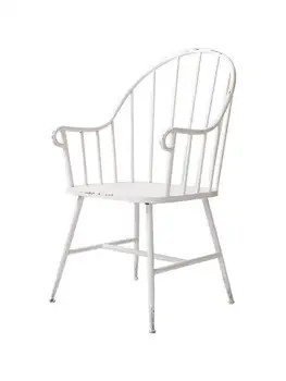 נורדי האוכל כיסאות ברזל יצוק עשוי זקן האוכל הכיסא ריהוט חדר האוכל המקורי ההגירה בסלון בסגנון משענת הכיסא.